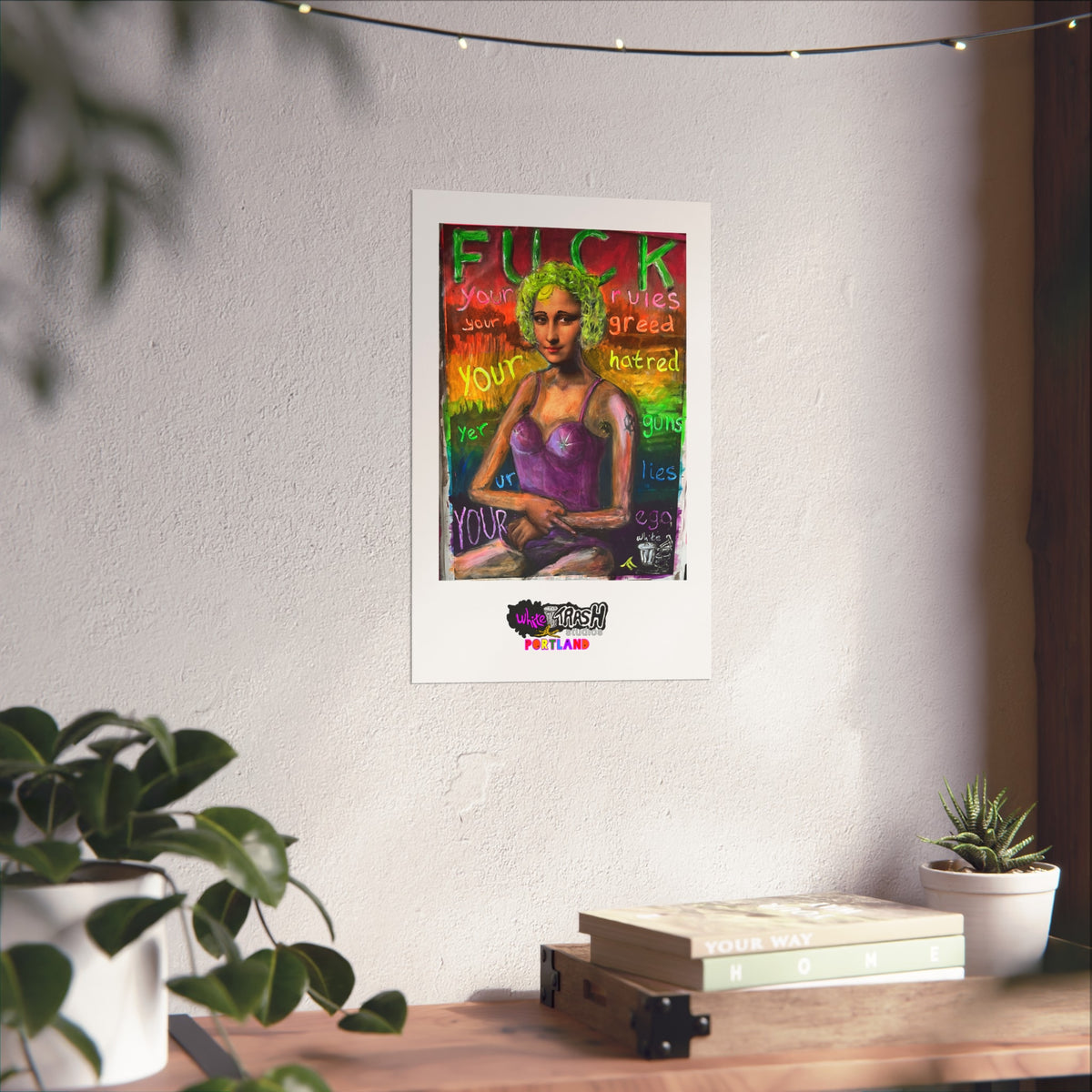 Fuck Your Rules - Fine Art Poster —  Space Satire Art Print
