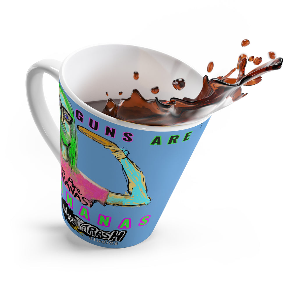 “Guns are Bananas” Latte Mug