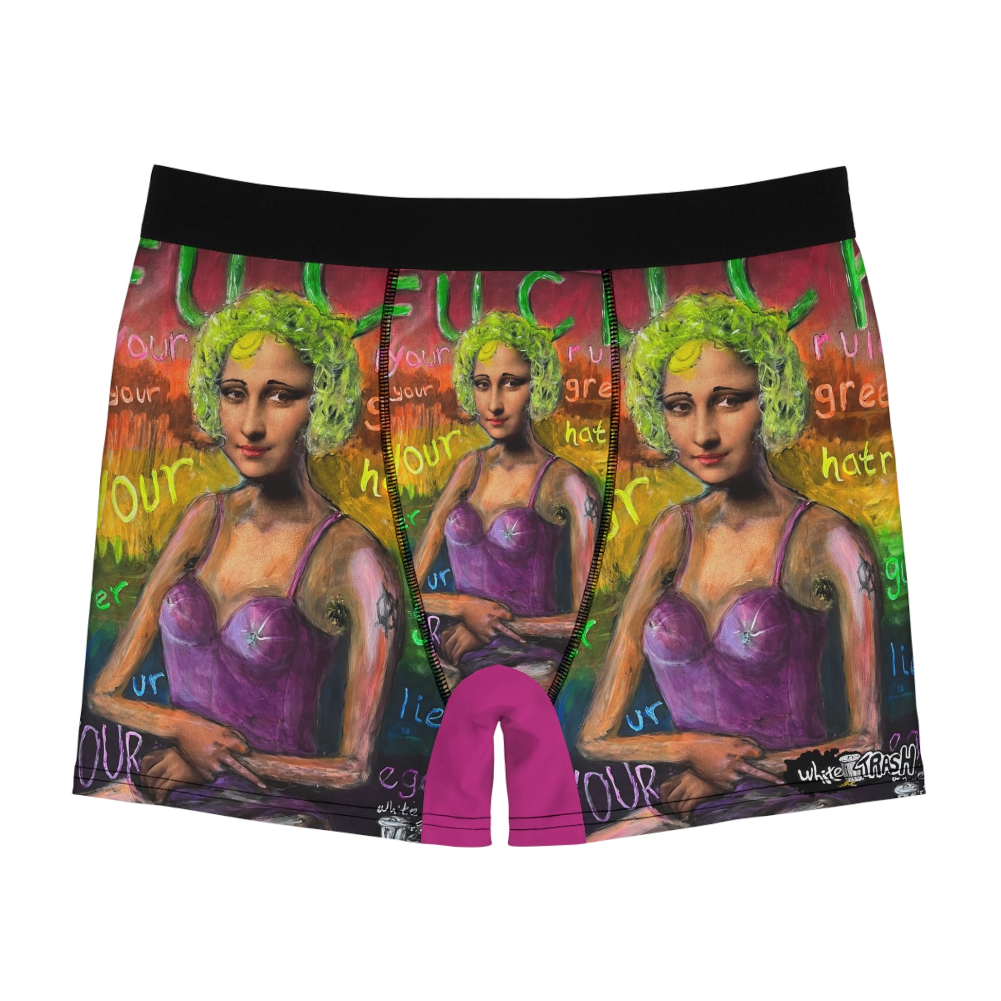 “Fuck Your Rules” Men's Boxer Briefs (AOP)