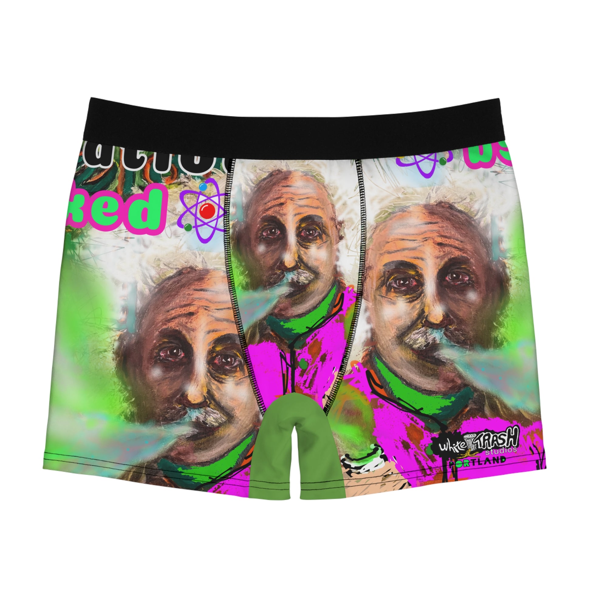 “Relatively Baked (pink)” Men's Boxer Briefs (AOP)