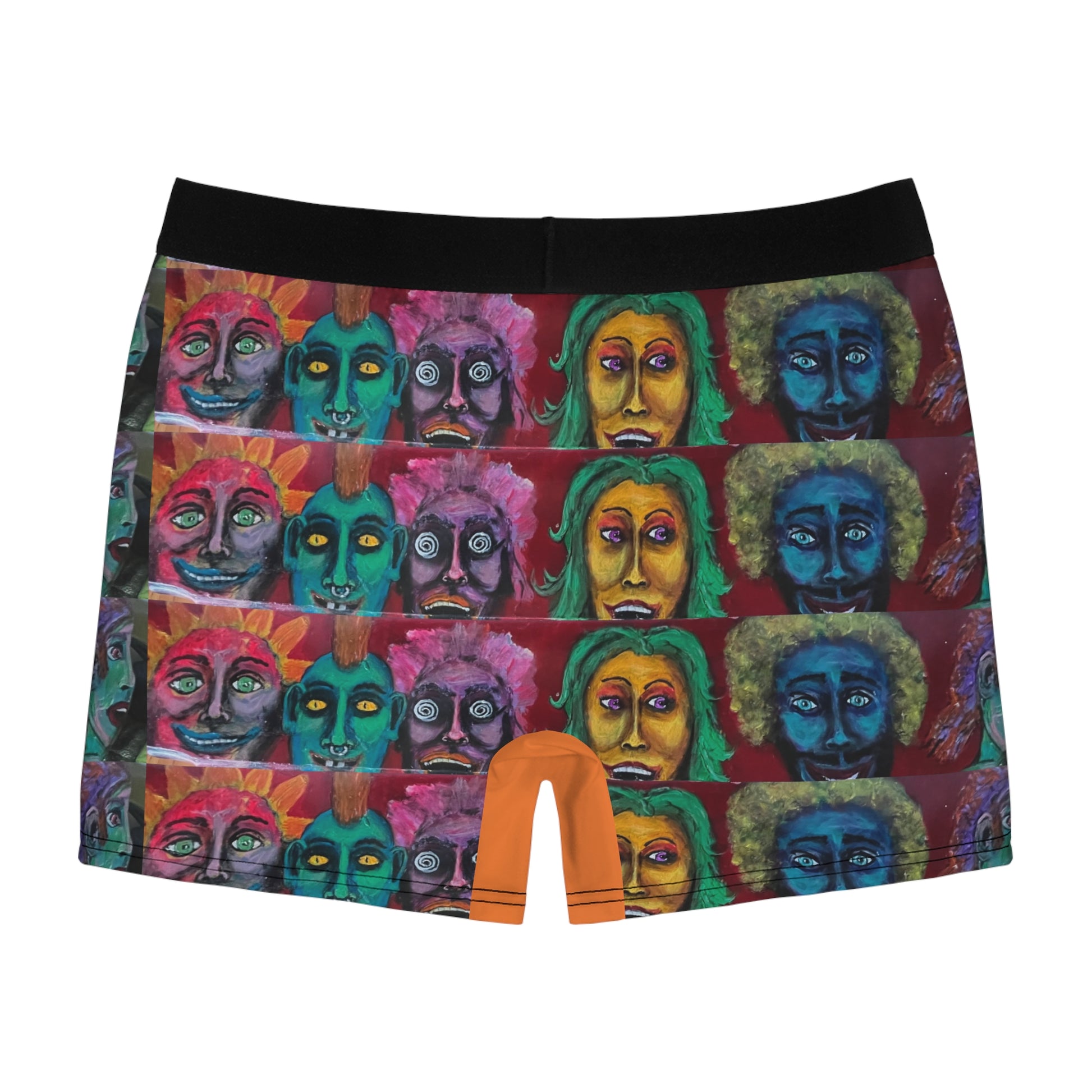“Face to Face” Men's Boxer Briefs (AOP)