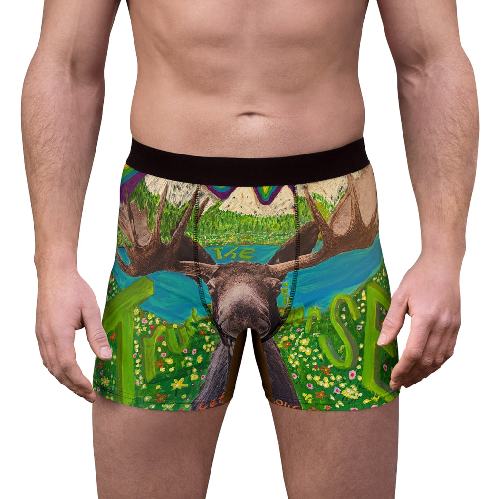 “Trust The Moose” Men's Boxer Briefs