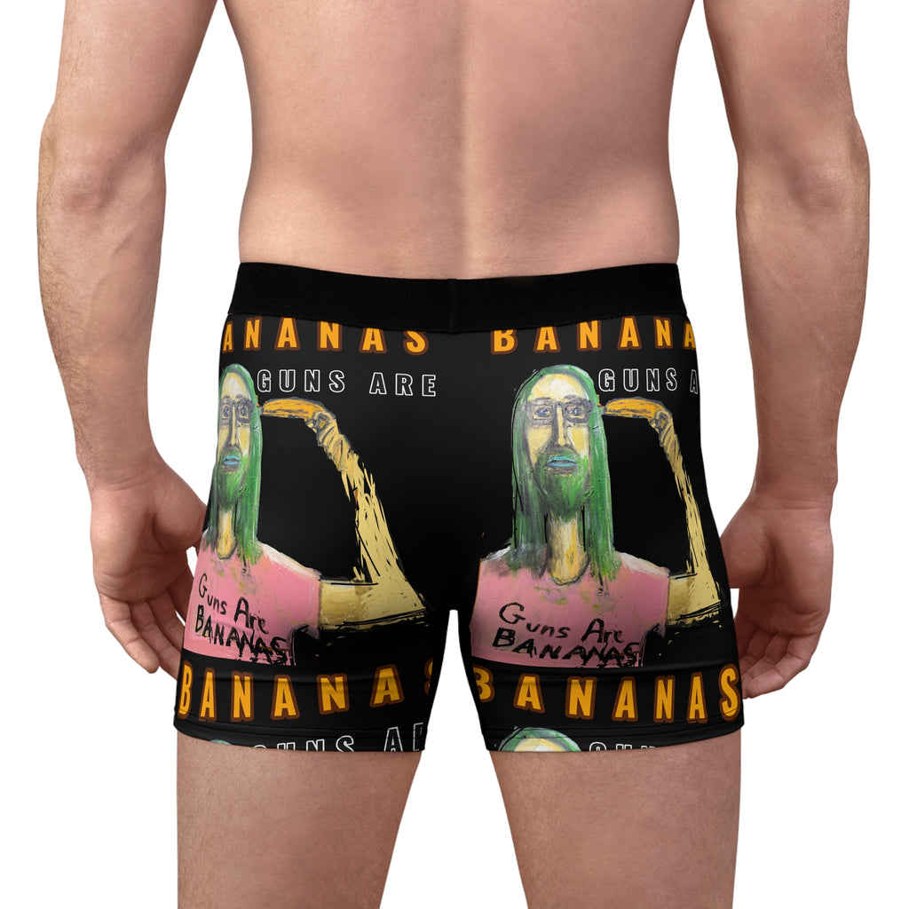 “Guns are Bananas” Men's Boxer Briefs (AOP)