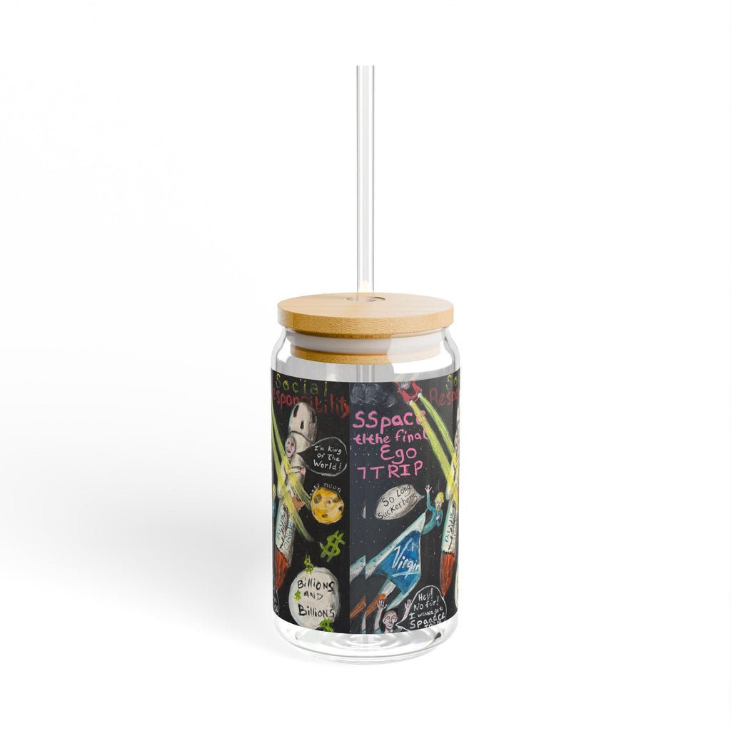 Waste of Space Sipper Glass, 16oz