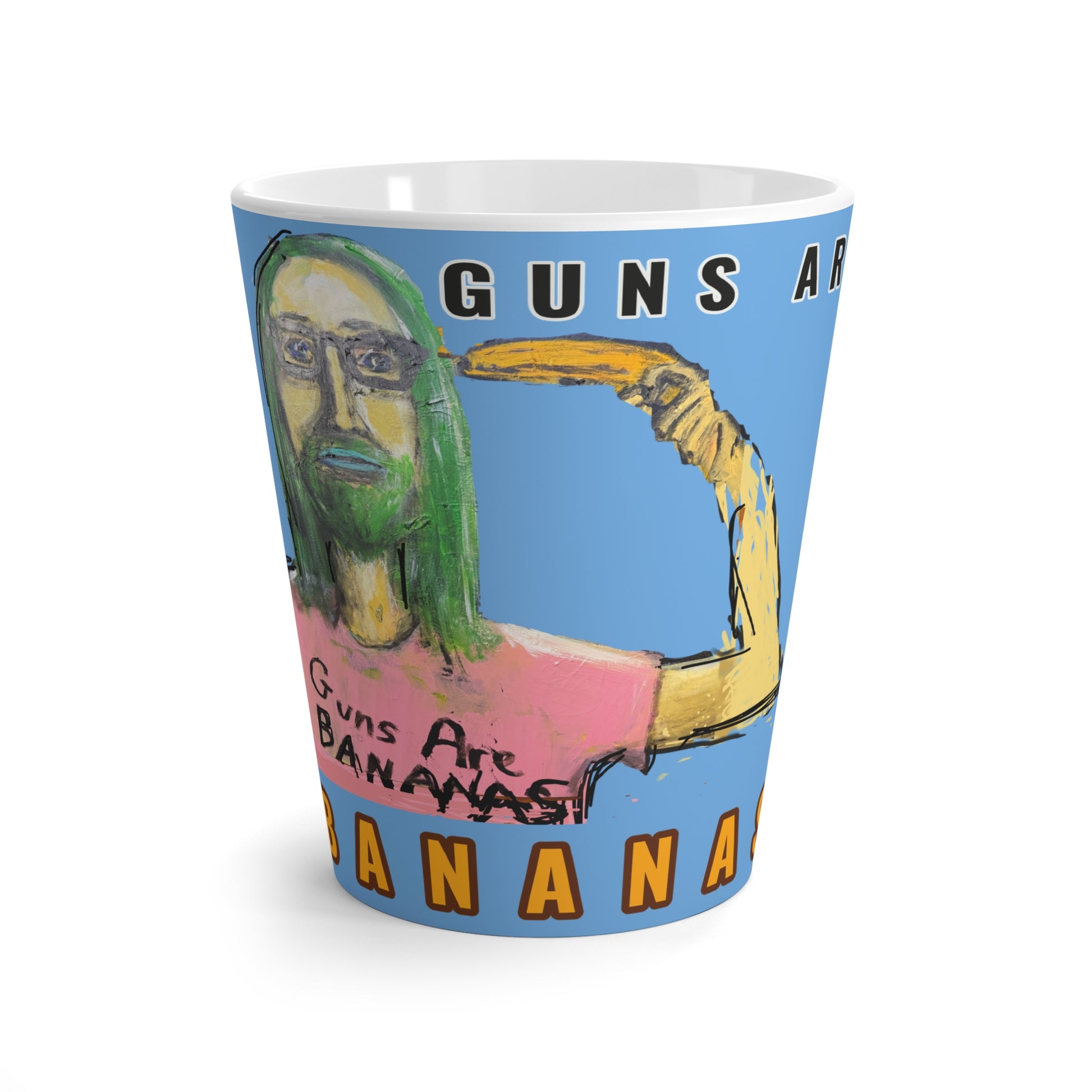 “Guns are Bananas” Latte Mug