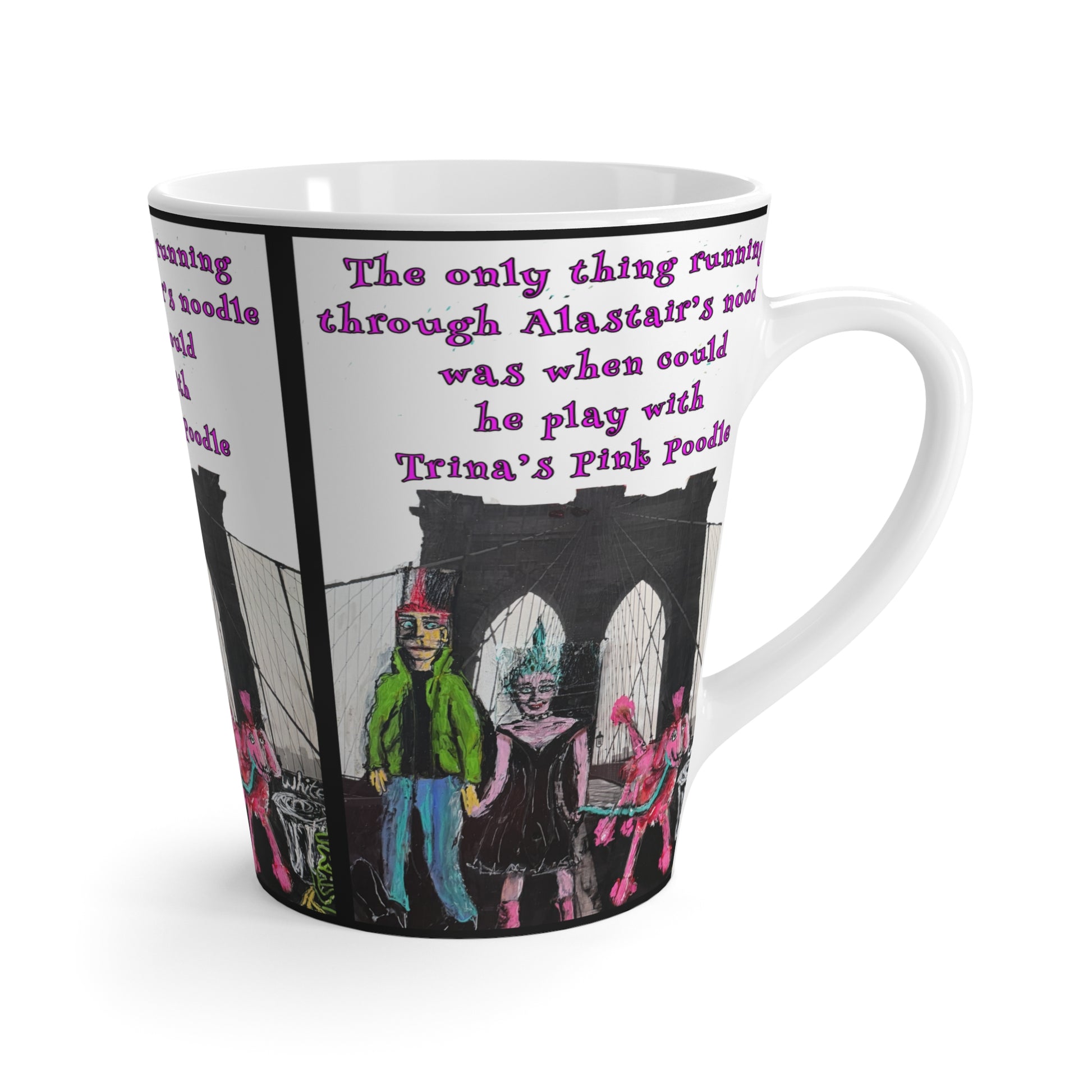 “Pink Poodle” Latte Mug