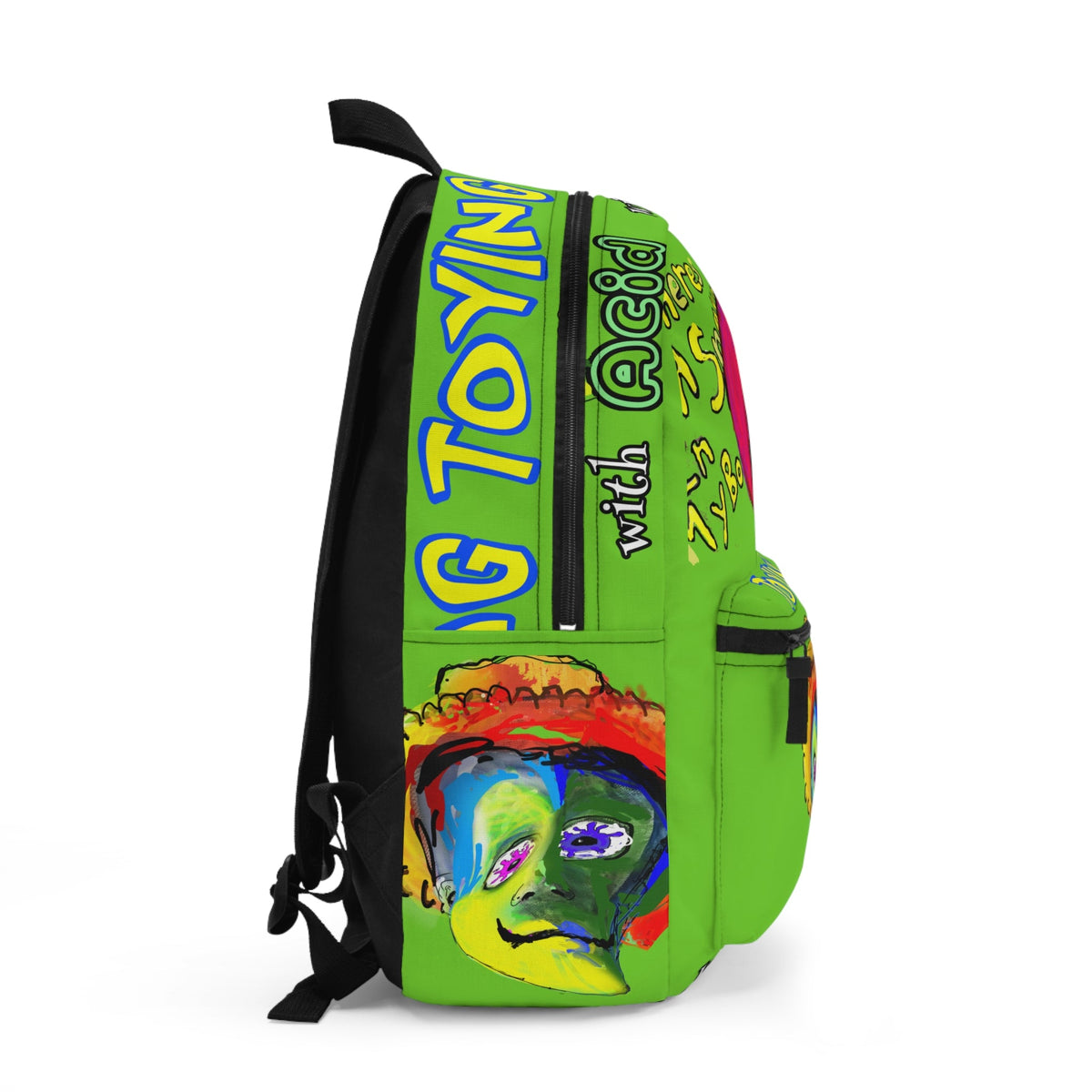 “Toying with Acid” Artistic Backpack Printify