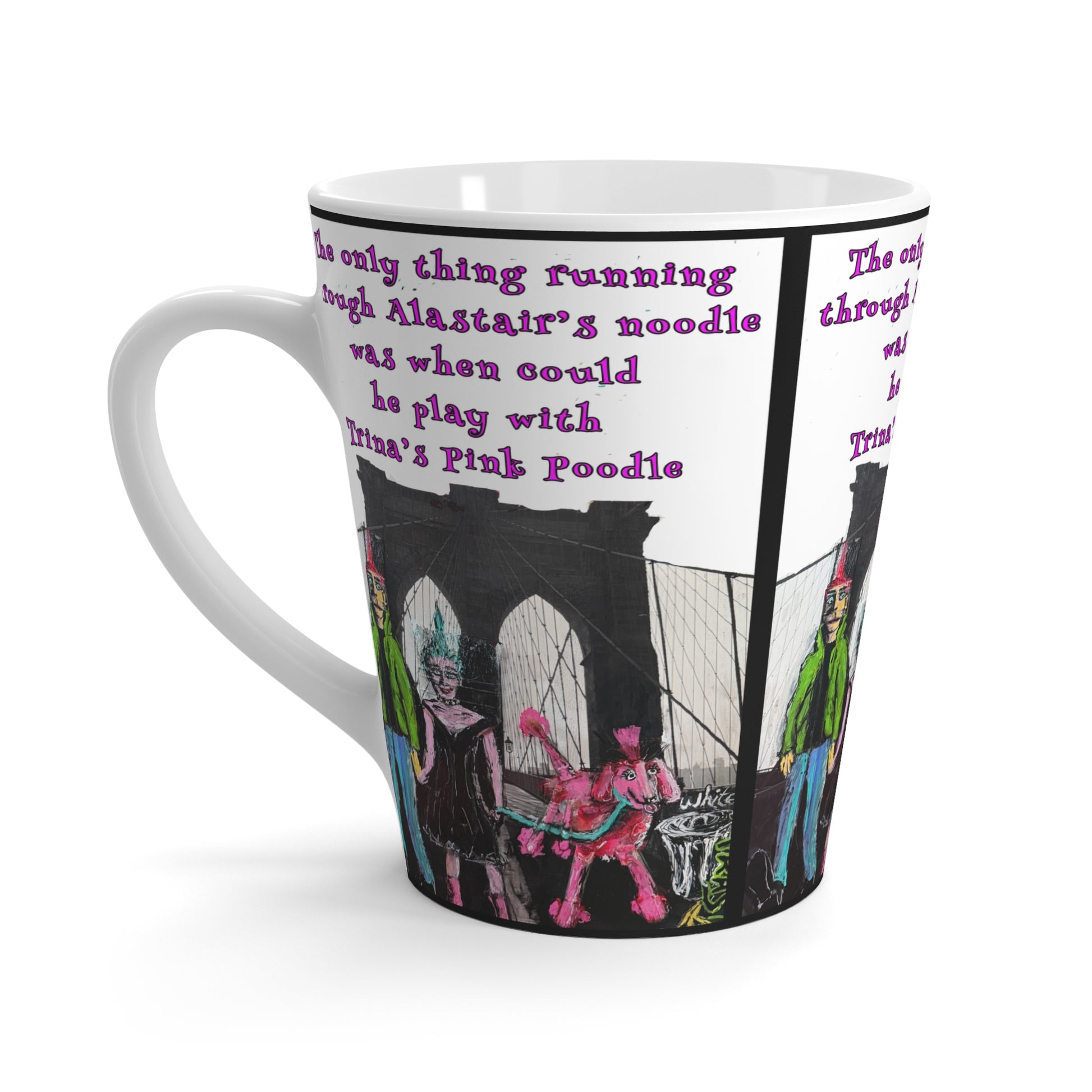 “Pink Poodle” Latte Mug