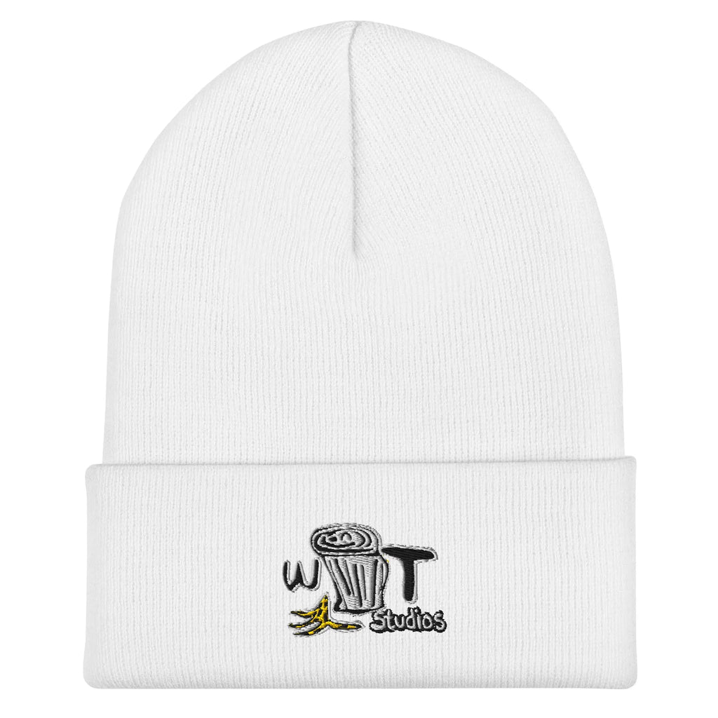 White Trash Studios Portland Beanie in White