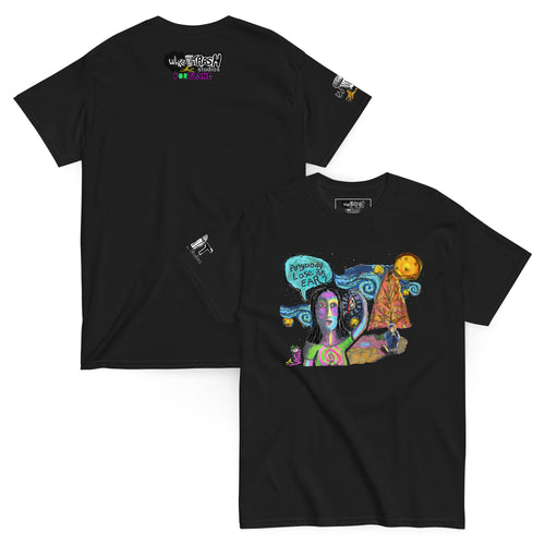 White Trash Studios Portland Original Art Graphic t-shirt  in Black