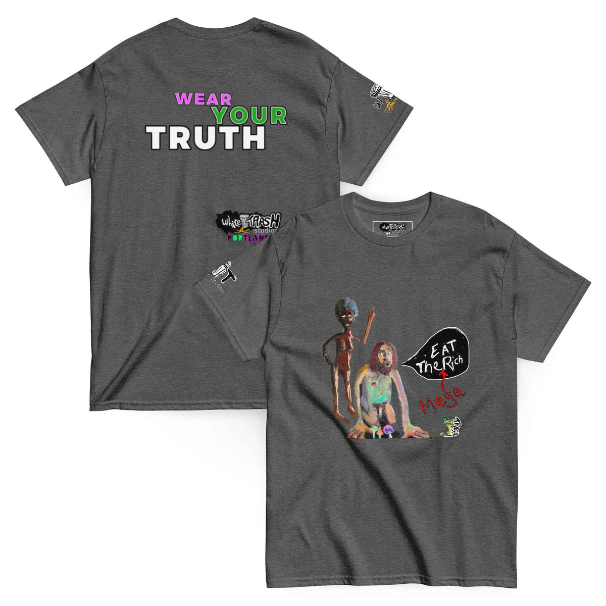 Eat The Mega Rich Unisex Graphic tee