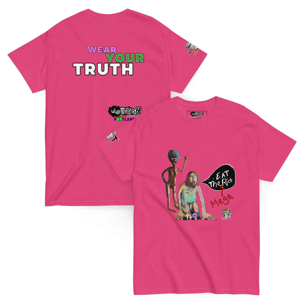 Eat The Mega Rich Unisex Graphic tee